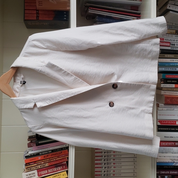 Cream Oversized Blazer - Picture 4 of 9